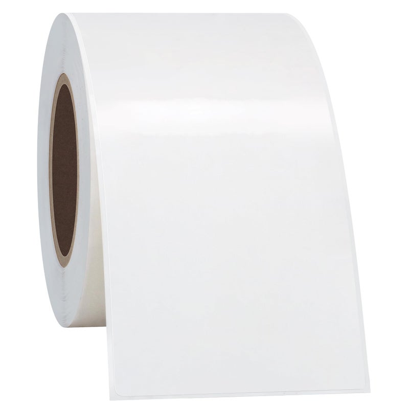 Hybsk 2x4 inch Rectangle Square Crystal Clear Retail Package Seals Circle Wafer Stickers/Transparent Labels (2x4 inch) - Image 2